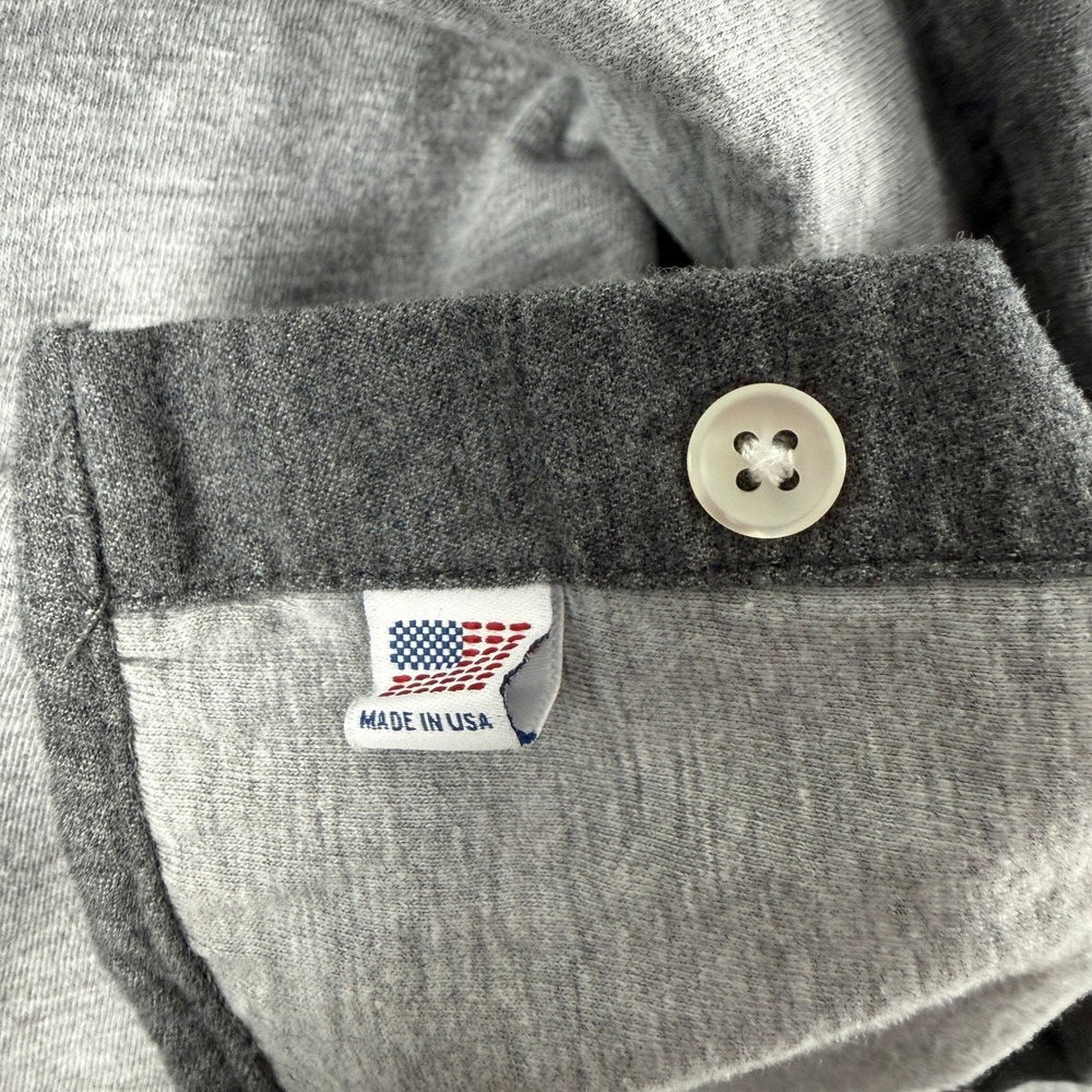 Steven Alan Shirt Mens L Gray Button Down Long Sleeve Chest Pocket Made in USA - Picture 8 of 11